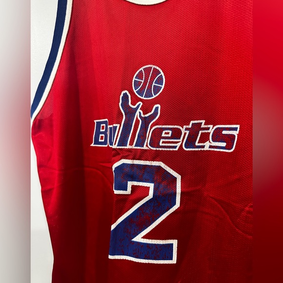 VTG 90s Chris Webber Bullets Champion Jersey - Picture 2 of 5